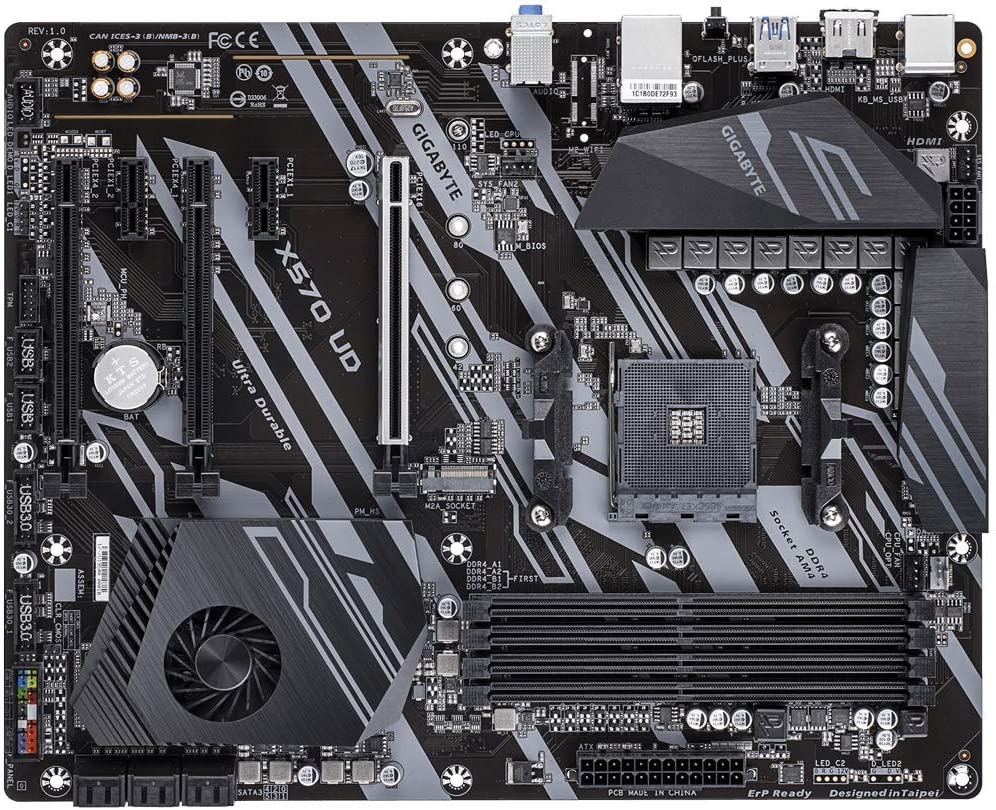 GIGABYTE X570 UD (AMD RYZEN 5000/X570/ATX/PCIE4.0/DDR4/USB3.2 GEN 1 MOTHERBOARD