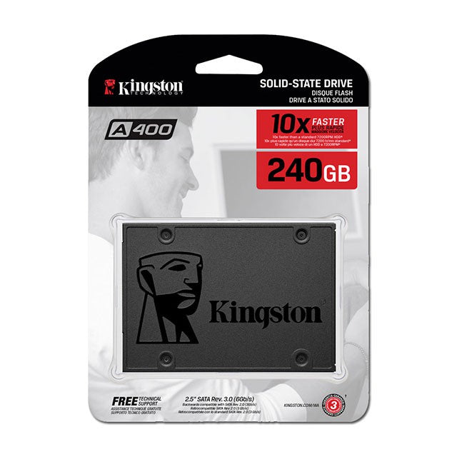 KINGSTON A400 240GB 2.5" 3D NAND SATA III INTERNAL SSD