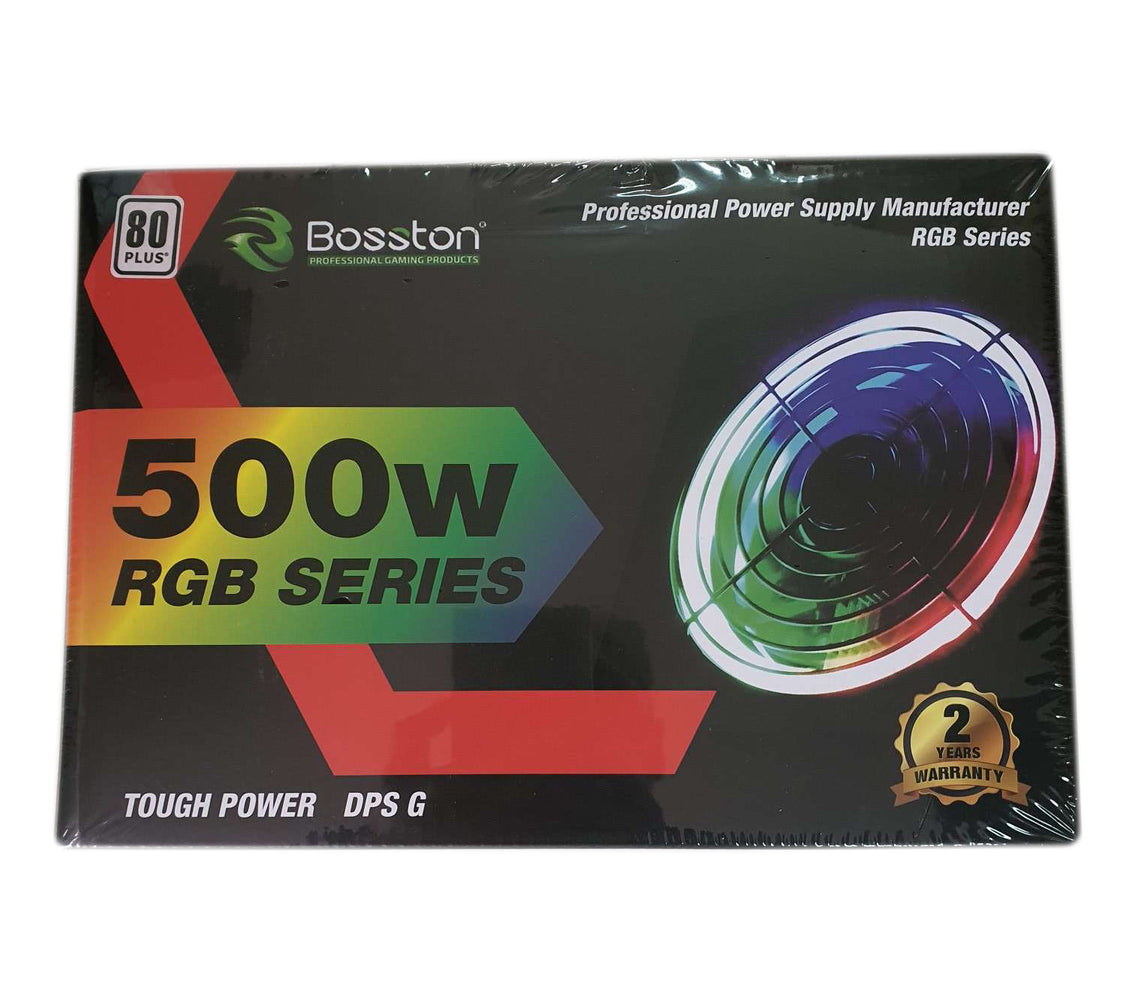 BOSSTON RGB 500W 80+ POWER SUPPLY