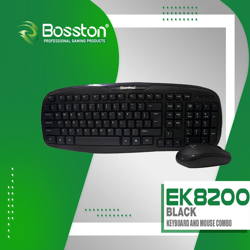 BOSSTON EK8200 KEYBOARD AND MOUSE COMBO