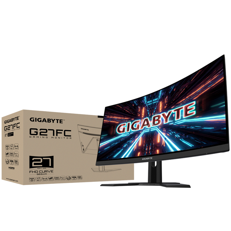 GIGABYTE 27 INCH MODEL GP-G27FC-AP CURVED MONITOR
