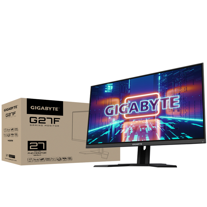GIGABYTE G27F 27" 144HZ 1080P HEIGHT ADJUSTABLE GAMING MONITOR