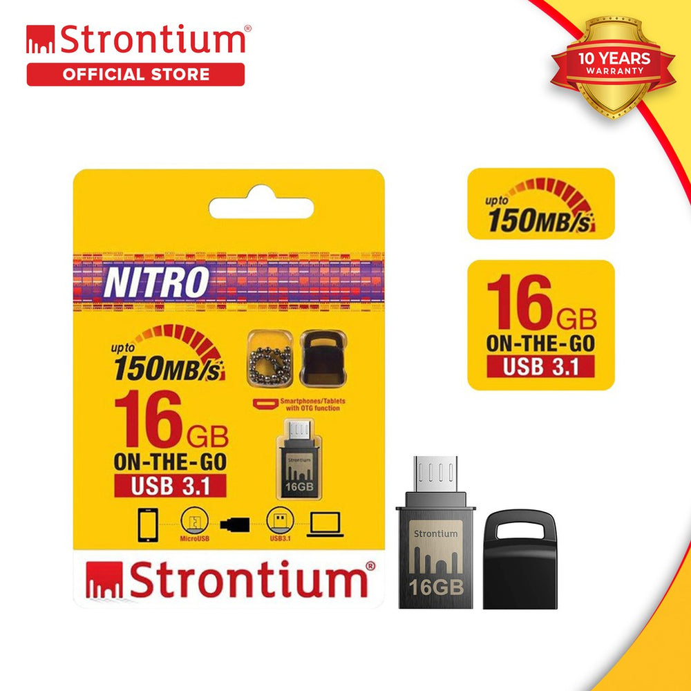 NITRO STRONTIUM 16GB ON-THE-GO USB 3.1 MICRO USB