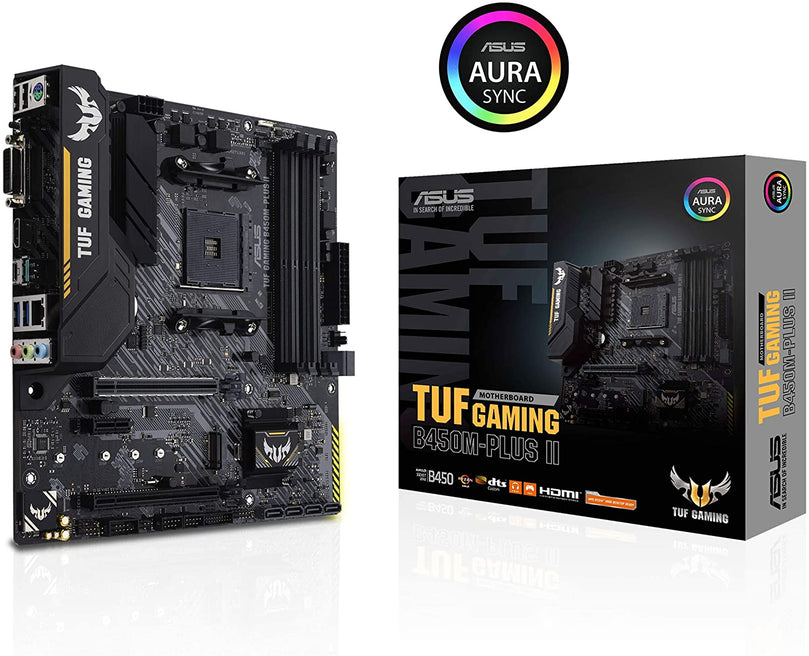 ASUS TUF GAMING B450M-PLUS II AM4 MOTHERBOARD