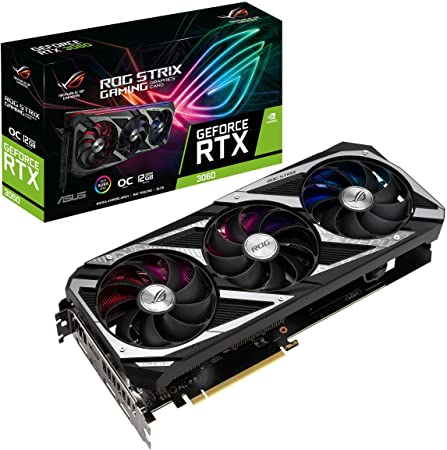 ASUS ROG STRIX GEFORCE RTX 3060 12GB GDDR6 PCI EXPRESS 4.0 GRAPHICS CARD