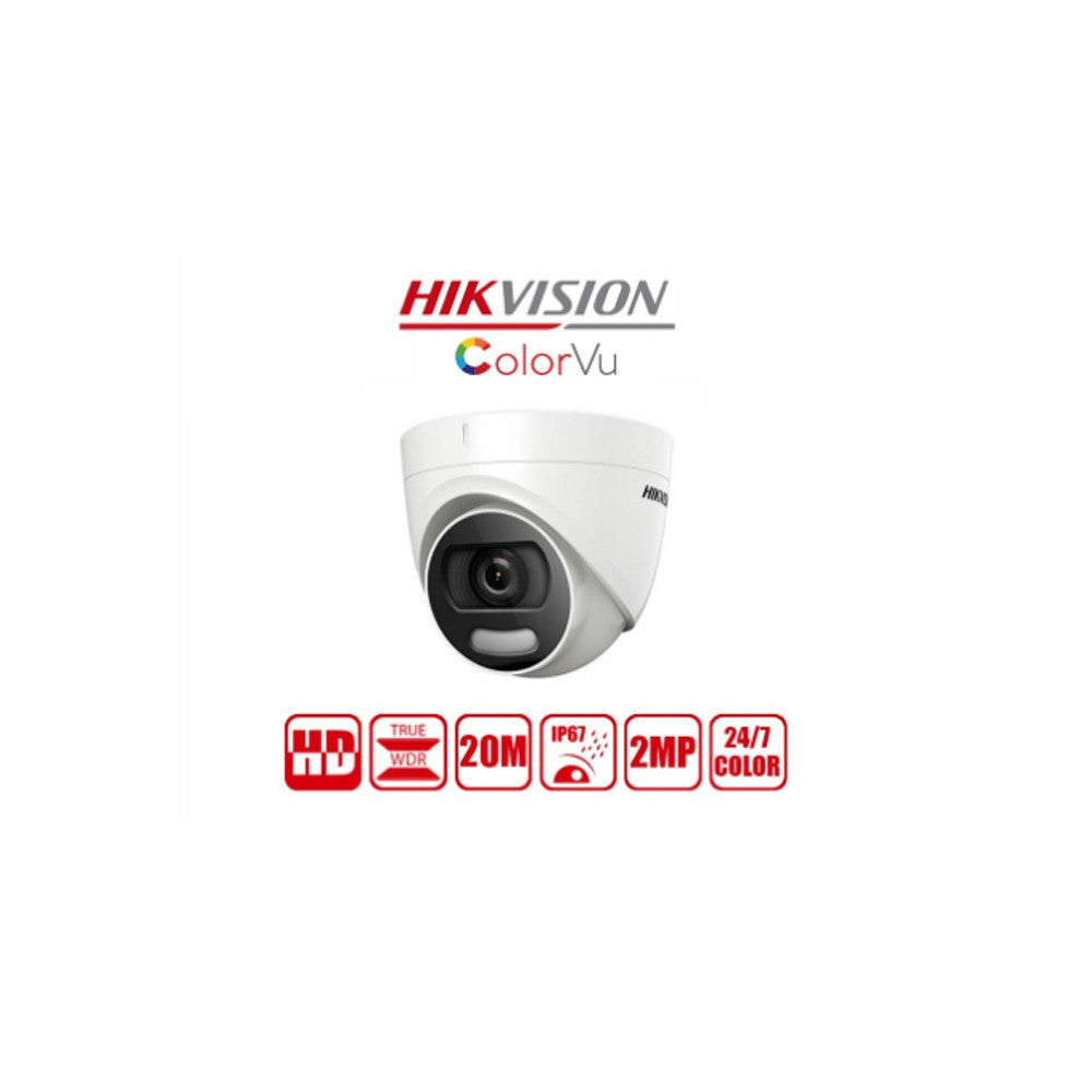 HIKVISION COLORVU TURBO HD CAMERA 1080P MODEL: DS-2CE72DFT-F 3.66MM CCTV CAMERA