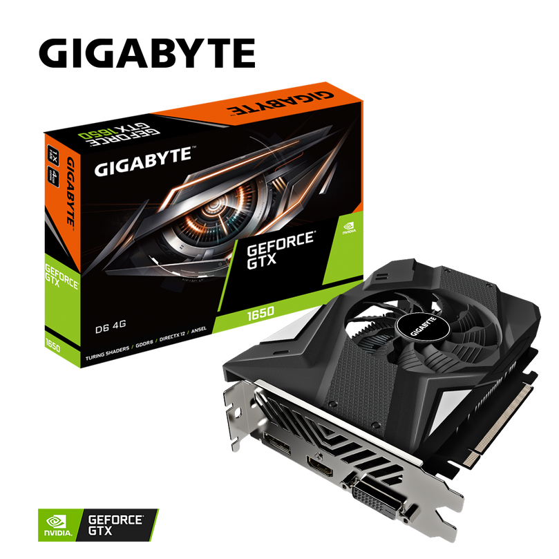 GIGABYTE GEFORCE GTX 1650 4GB GDDR6 128 BIT GRAPHICS CARD