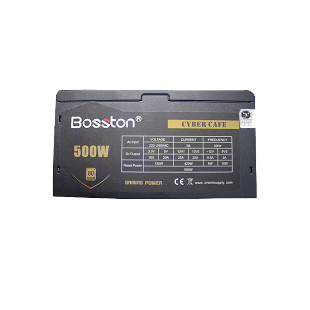 BOSSTON CYBERCAFE 500W 80+ BRONZE TRUE RATED FULL MODULAR POWER SUPPLY