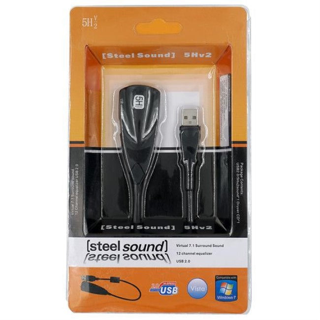 STEEL USB 7.1 AUDIO SOUNDCARD