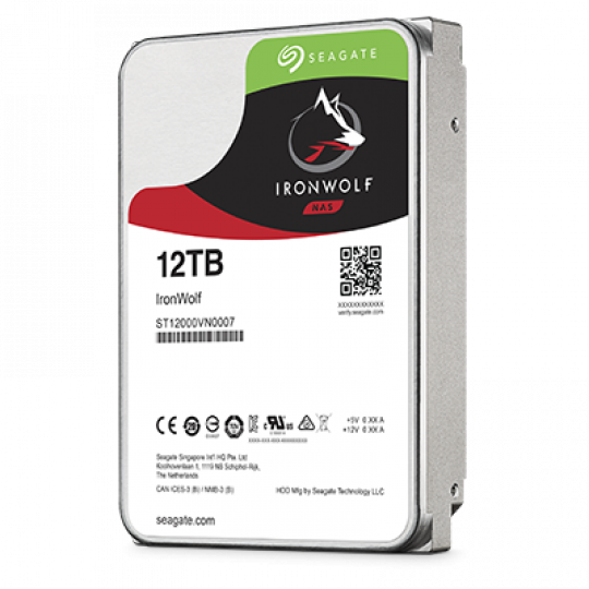 IRON WOLF 12TB NAS 7.2K RPM 3.5 "INTERNAL HARD DRIVE ST12000VN0008 HDD