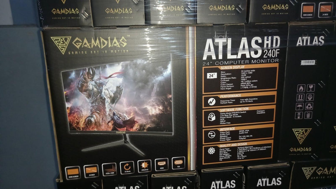 GAMDIAS ATLAS HD240F 24 INCH 75HZ MONITOR