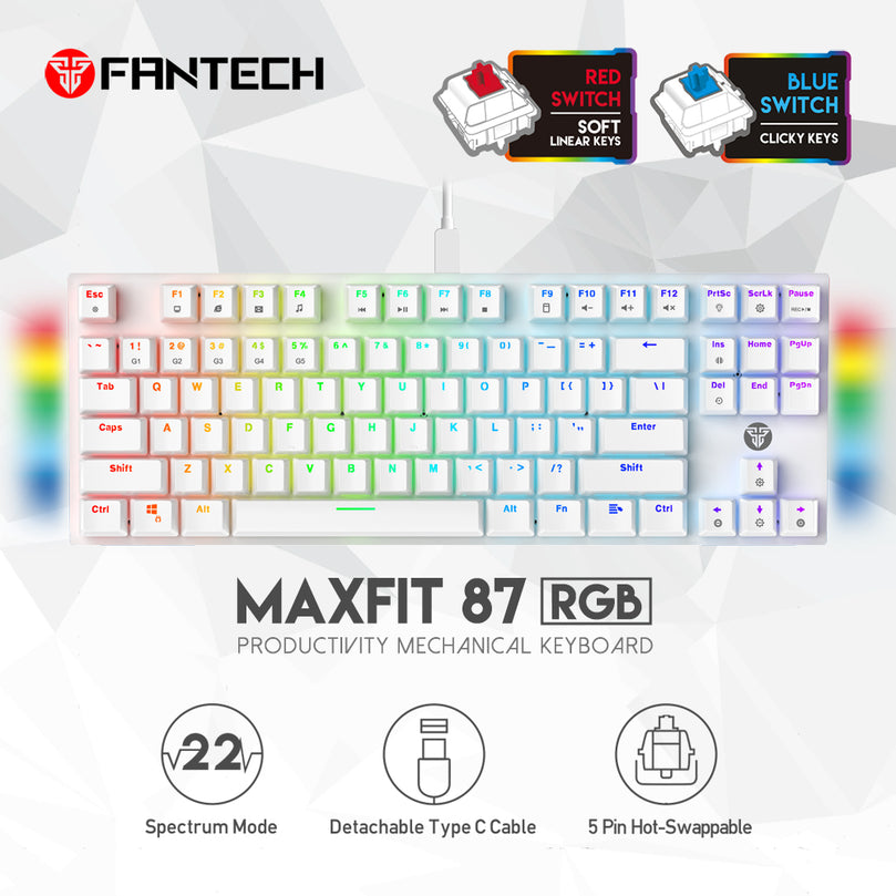 FANTECH MK856 MAXFIT87 MECHANICAL KEYBOARD