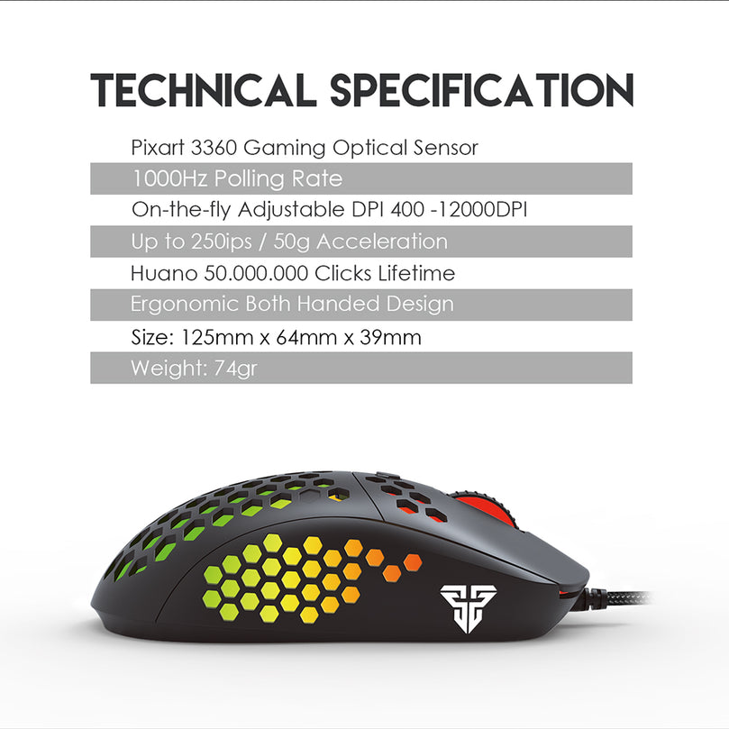 FANTECH HIVE UX2 MACRO RGB MOUSE
