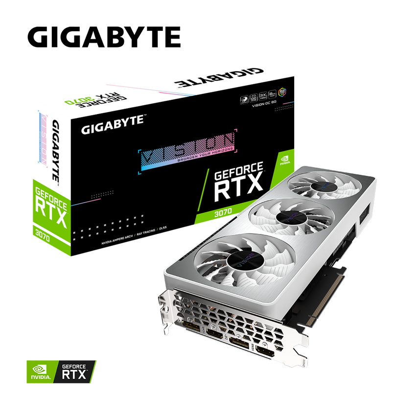 GIGABYTE GEFORCE RTX 3070 VISION OC 8GB GRAPHICS CARD