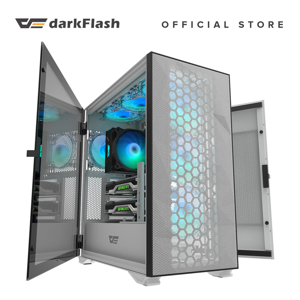 DARKFLASH DLX21 MESH WHITE GAMING CASE