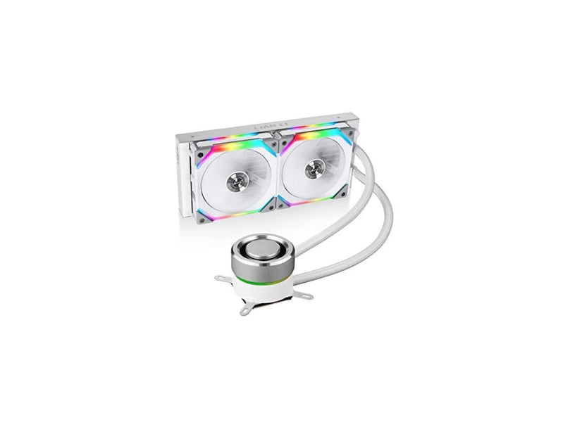 LIAN LI GALAHAD AIO 240 RGB UNI FAN SL120 EDITION WHITE LIQUID COOLER