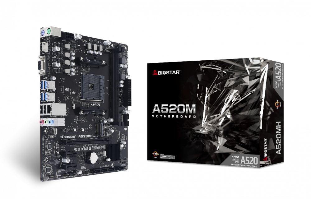BIOSTAR A520MHP AM4 MOTHERBOARD