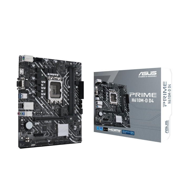 ASUS PRIME H610M-D D4 LGA1700 MATX MOTHERBOARD