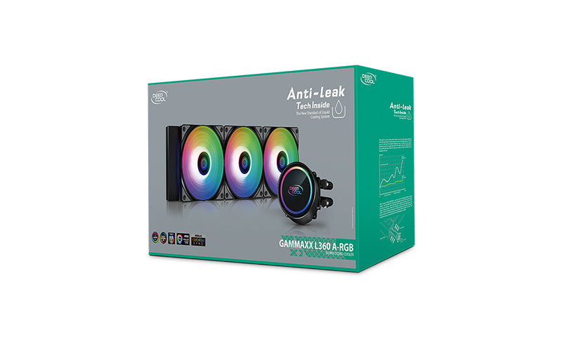 DEEPCOOL GAMMAXX L360 ARGB 360MM AIO LIQUID CPU COOLER