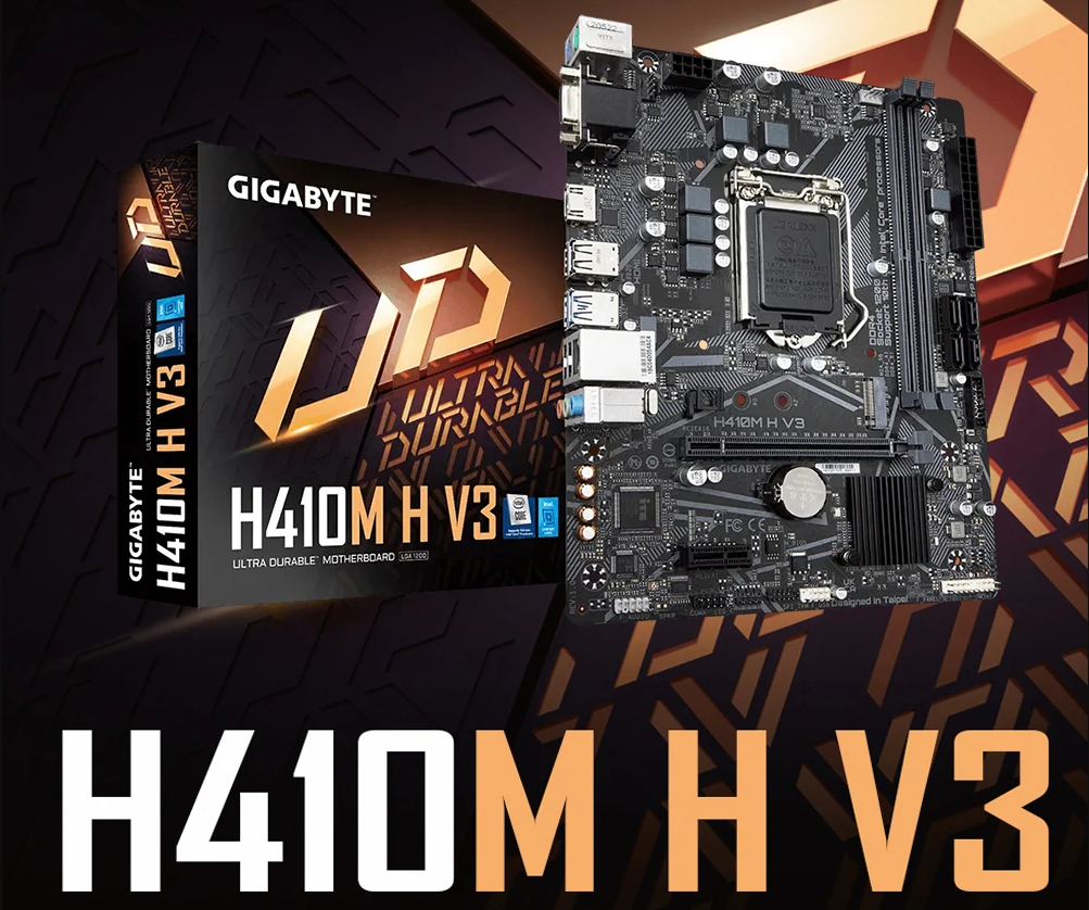 GIGABYTE H410M-H-V3 SOCKET LGA 1200 DDR4 GAMING MOTHERBOARD