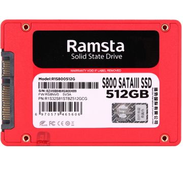 RAMSTA S800 512GB 2.5" 3D NAND SATA III INTERNAL SSD