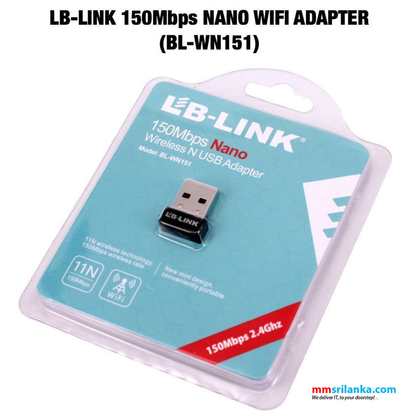 LB-LINK WIFI ADAPTOR 150MBPS NANO BL-WN151