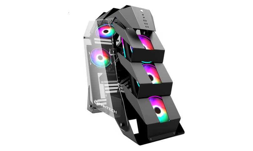 FANTECH CGX7 COBALT GAMING PC CASE RGB MID TOWER GAMING CASE