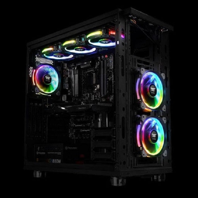 THERMALTAKE RIING DUO 14 LED RGB RADIATOR FAN TT PREMIUM EDITION RGB FAN