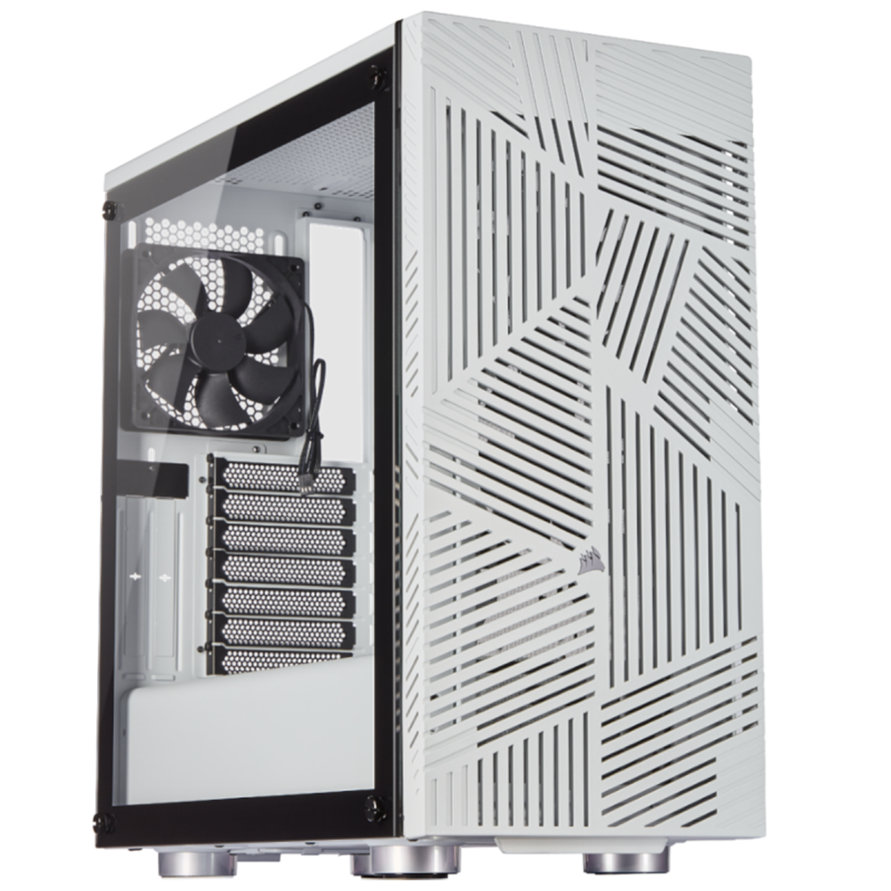 CORSAIR CARBIDE SERIES 275R AIRFLOW TEMPERED GLASS MID-TOWER GAMING CASE WHITE