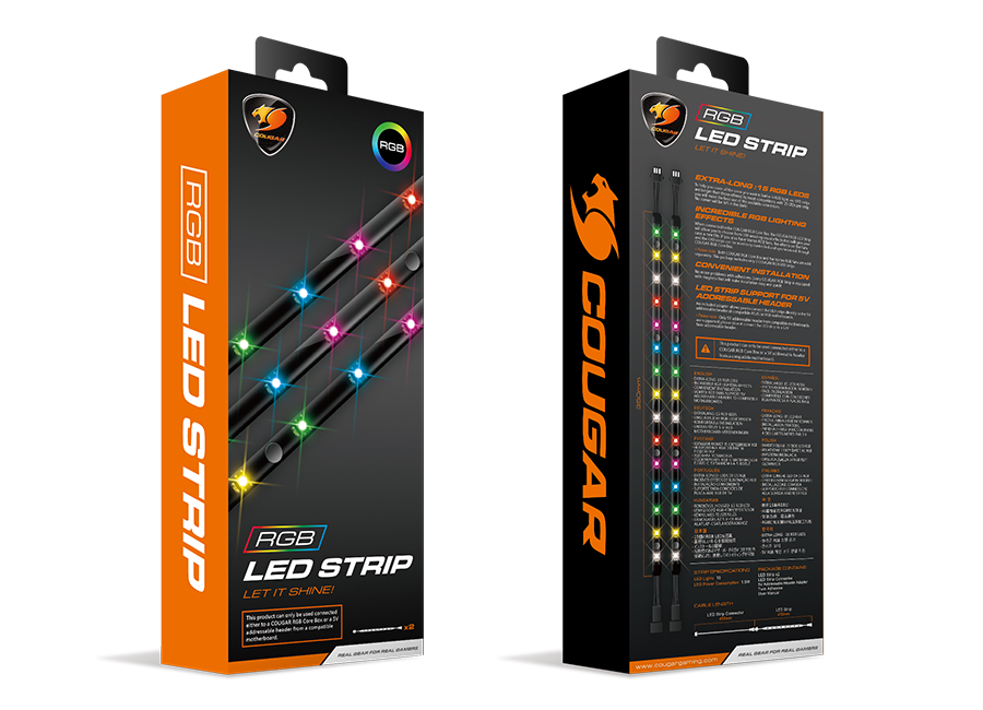 COUGAR SUPERIOR RGB LED STRIP SET FOR COMPUTER CASE