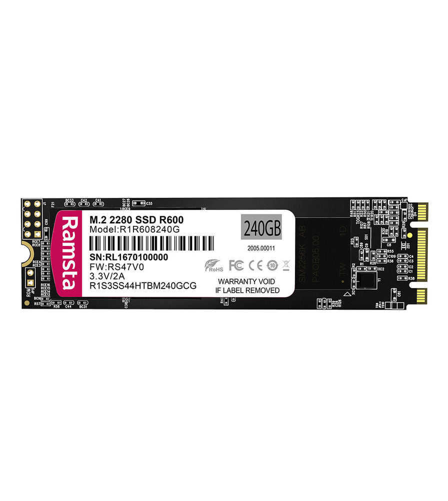 RAMSTA R600 M.2 2280 SATA 256GB SSD