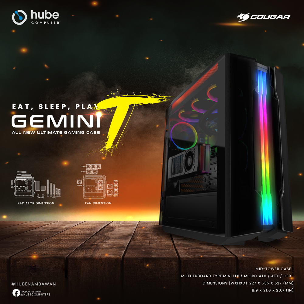 COUGAR GEMINI T / MID TOWER CASE