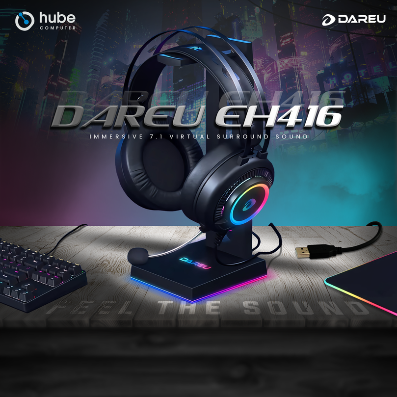 DAREU MIRROR EH416 7.1 RGB 3.5MM+USB HEADSET