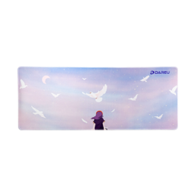 DAREU ESP109 SWALLOW PURPLE WHITE EXTENDED MOUSEPAD
