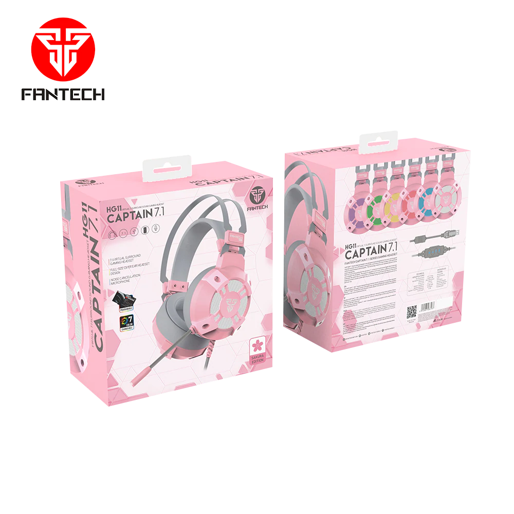 FANTECH HG11 CAPTAIN TRUE SAKURA PINK 7.1 HEADSET