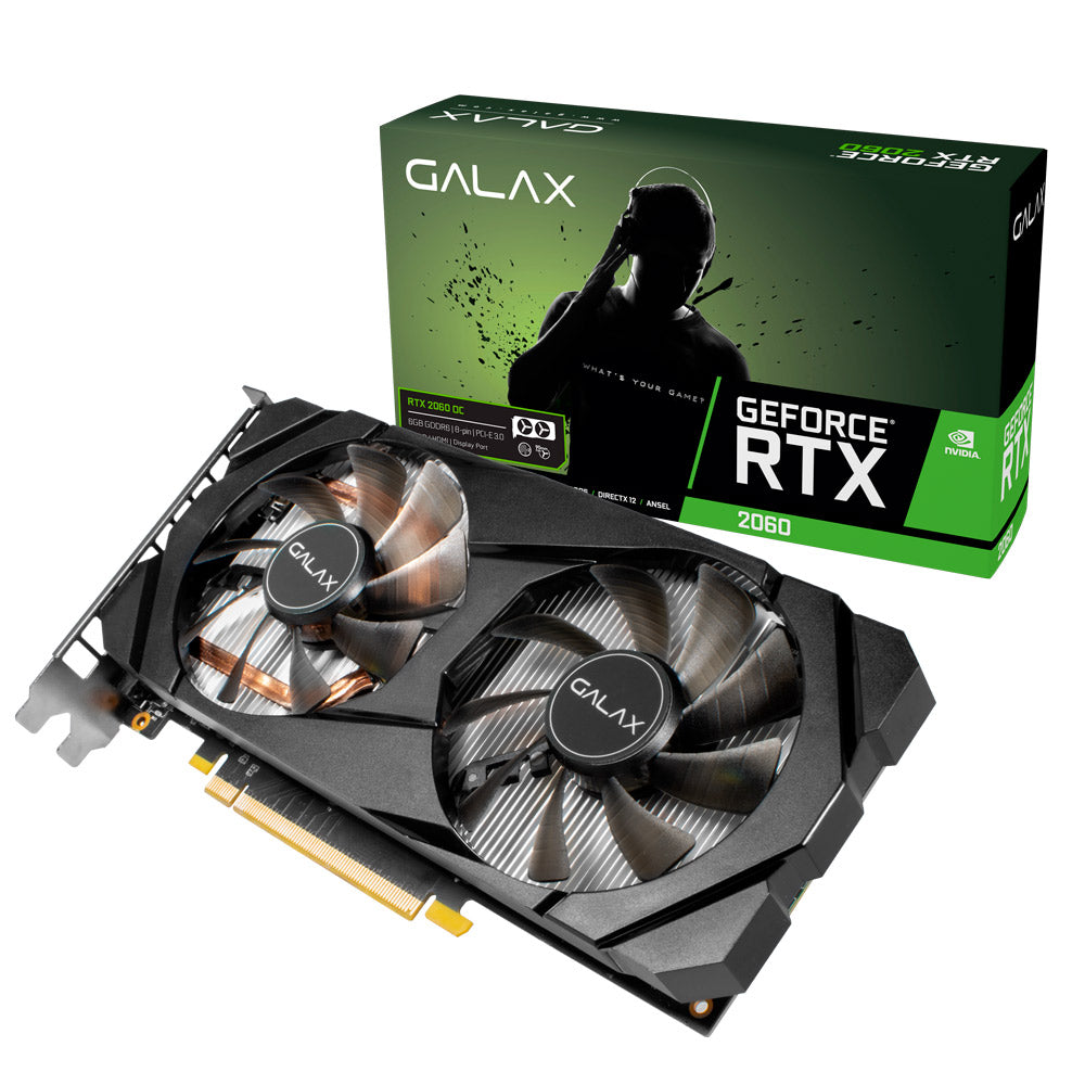 GALAX GEFORCE RTX 2060 PLUS (1-CLICK OC) 6GB GDDR6 192-BIT GRAPHICS CARD