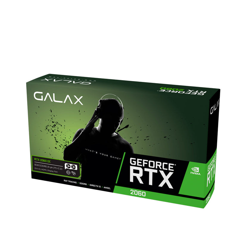 GALAX GEFORCE RTX 2060 PLUS (1-CLICK OC) 6GB GDDR6 192-BIT GRAPHICS CARD