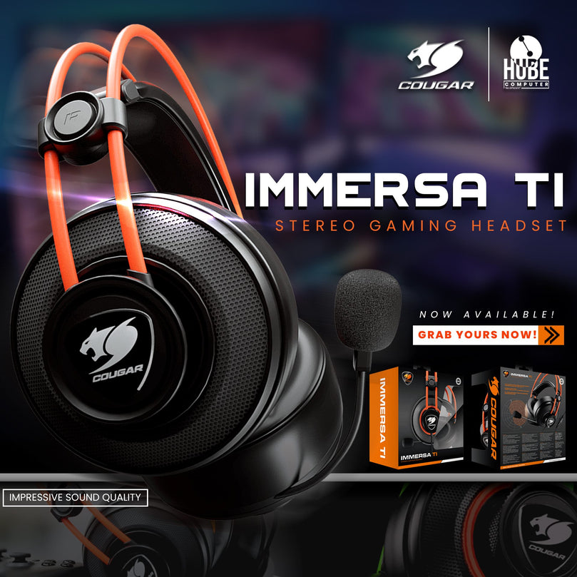 COUGAR IMMERSA TI NOISE CANCELLATION W/ MIC 3.5MM GAMING HEADSET