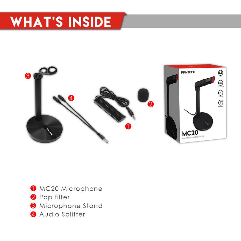 FANTECH MC20 MULTIMEDIA MICROPHONE