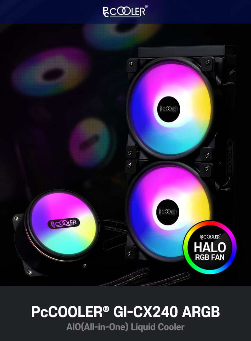 PC COOLER GI-CX240 ARGB AIO LIQUID COOLER