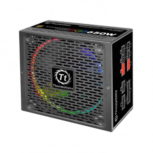 THERMALTAKE TOUGHPOWER GRAND RGB 650W SMART ZERO FAN 80 PLUS GOLD CERTIFIED FULL MODULAR POWER SUPPLY