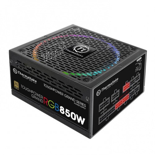 THERMALTAKE TOUGHPOWER GRAND RGB 850W SMART ZERO FAN 80 PLUS GOLD CERTIFIED FULL MODULAR POWER SUPPLY