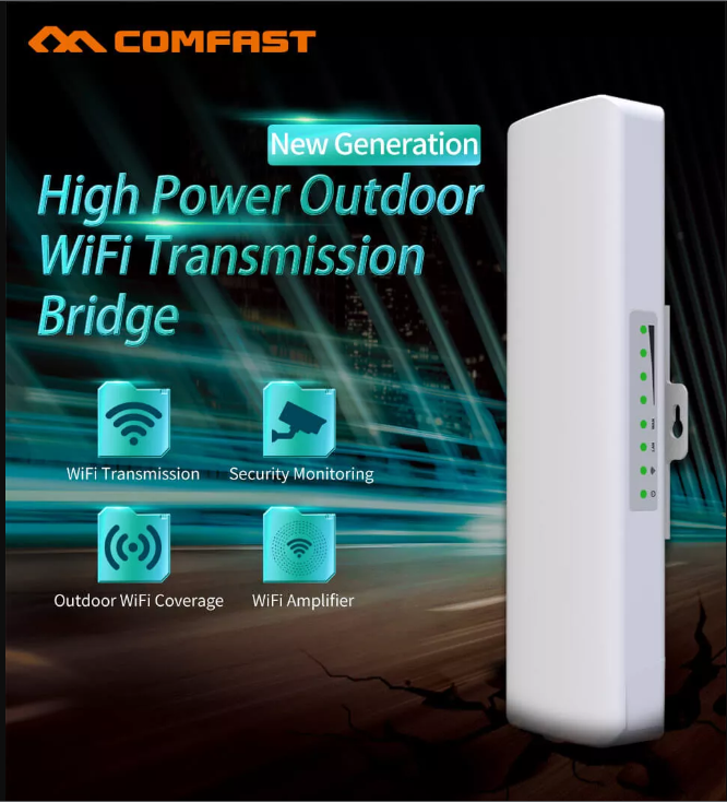 COMFAST CF-E314N V2 300MBPS WIRELESS OUTDOOR CPE BRIDGE SIGNAL BOOSTER WIFI EXTENDER