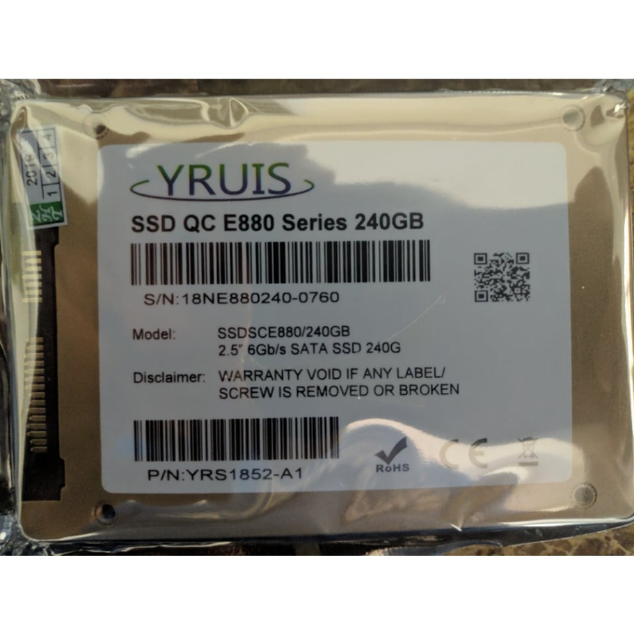 YRUIS QC E880 240GB 2.5" SSD DESKTOP/LAPTOP