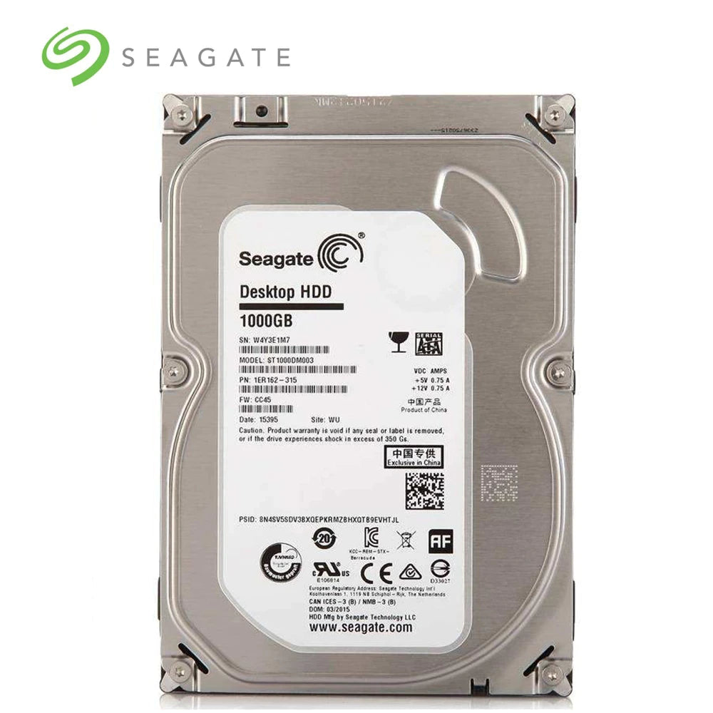 SEAGATE 1TB BARRACUDA HDD