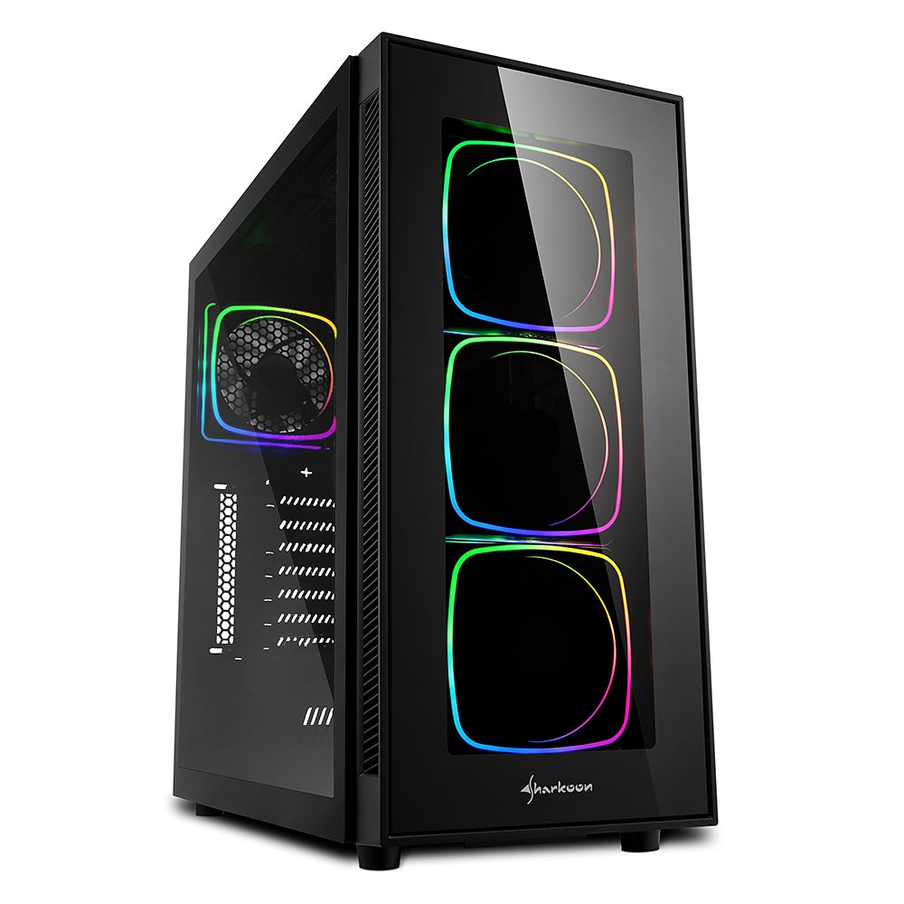 SHARKOON TG6 RGB ATX TG MID TOWER CASE (4X120MM ARGB)