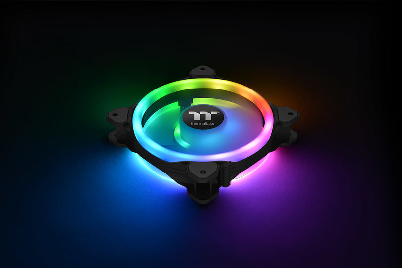 THERMALTAKE RIING TRIO 14CM RGB 256 COLORS RADIATOR FAN TT PREMIUM ED. 3-FAN PACK RGB FAN
