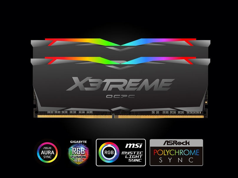 OCPC XTREME RGB 16GB DDR4 3200MHZ (2X8GB) W/ HEATSINK DESKTOP MEMORY
