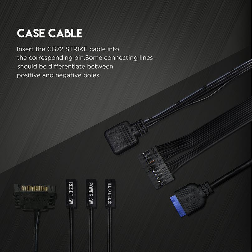 FANTECH STRIKE CG72 MIDTOWER ATX BLACK CASE