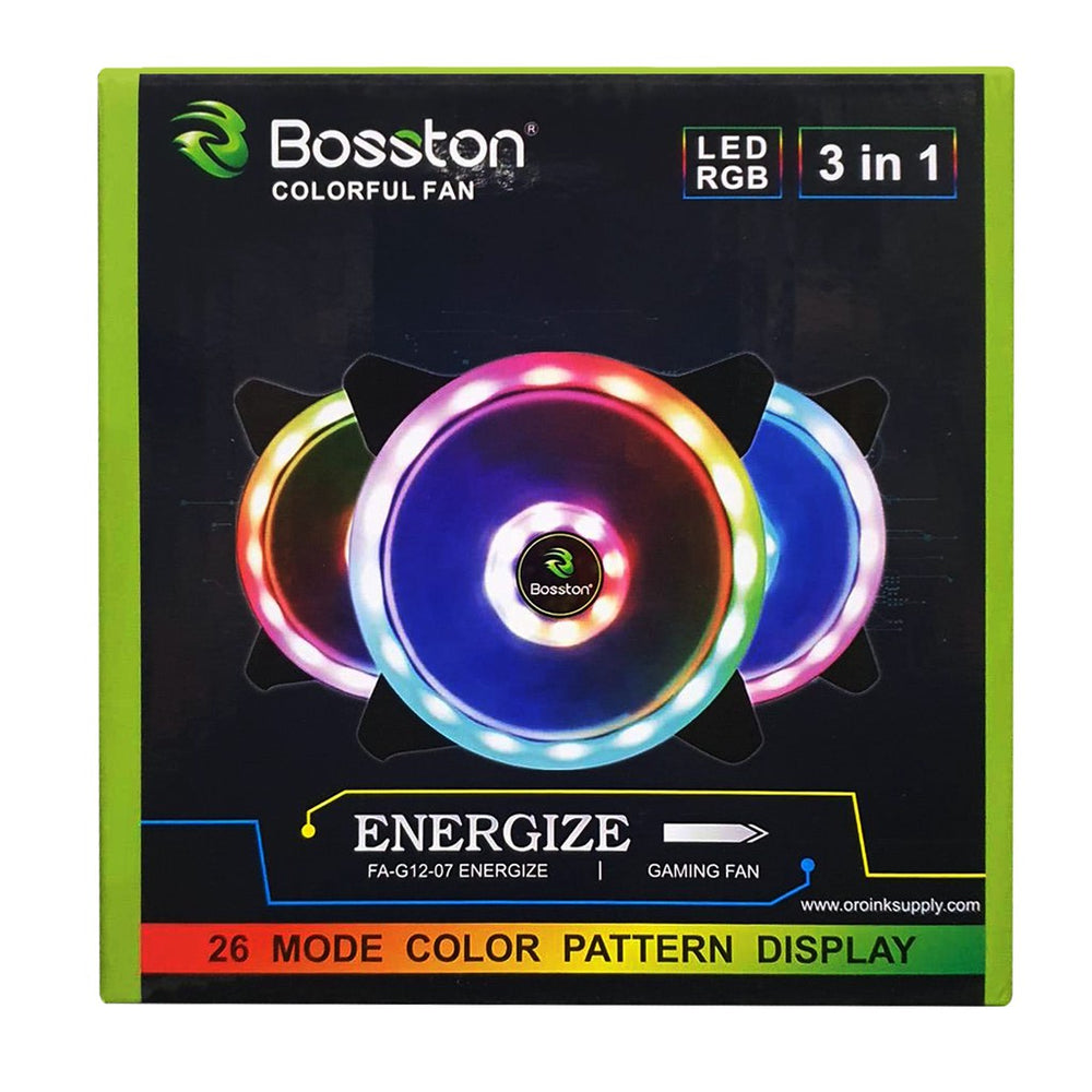 BOSSTON RGB 12V BLOWER FAN 3IN1 RGB WITH REMOTE FAN